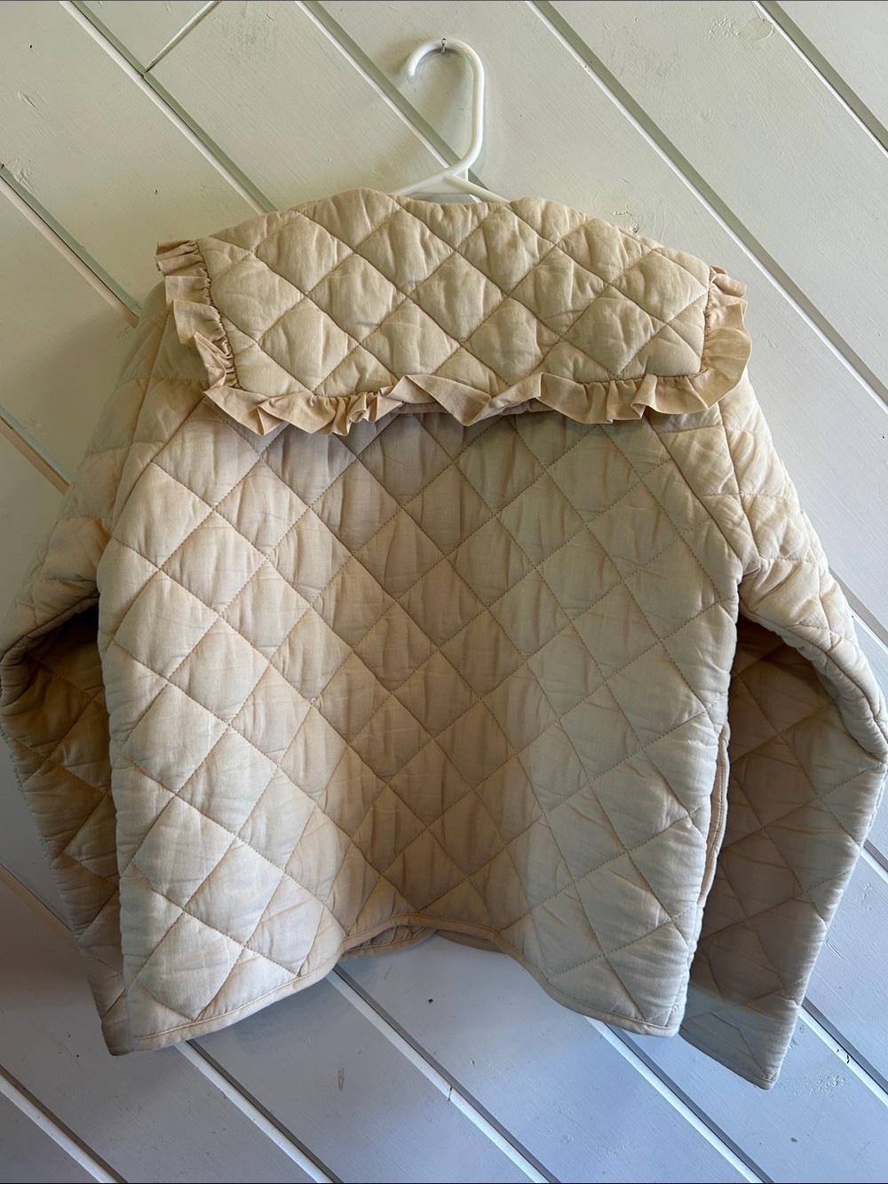MABLE Quilted Ruffle Collar Jacket - Picture 5 of 12